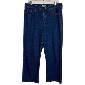 Christopher Banks Women Jeans 14 Short 37x28 Bootcut Denim Blue Stretch Pants